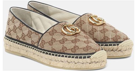 gucci brown espadrilles